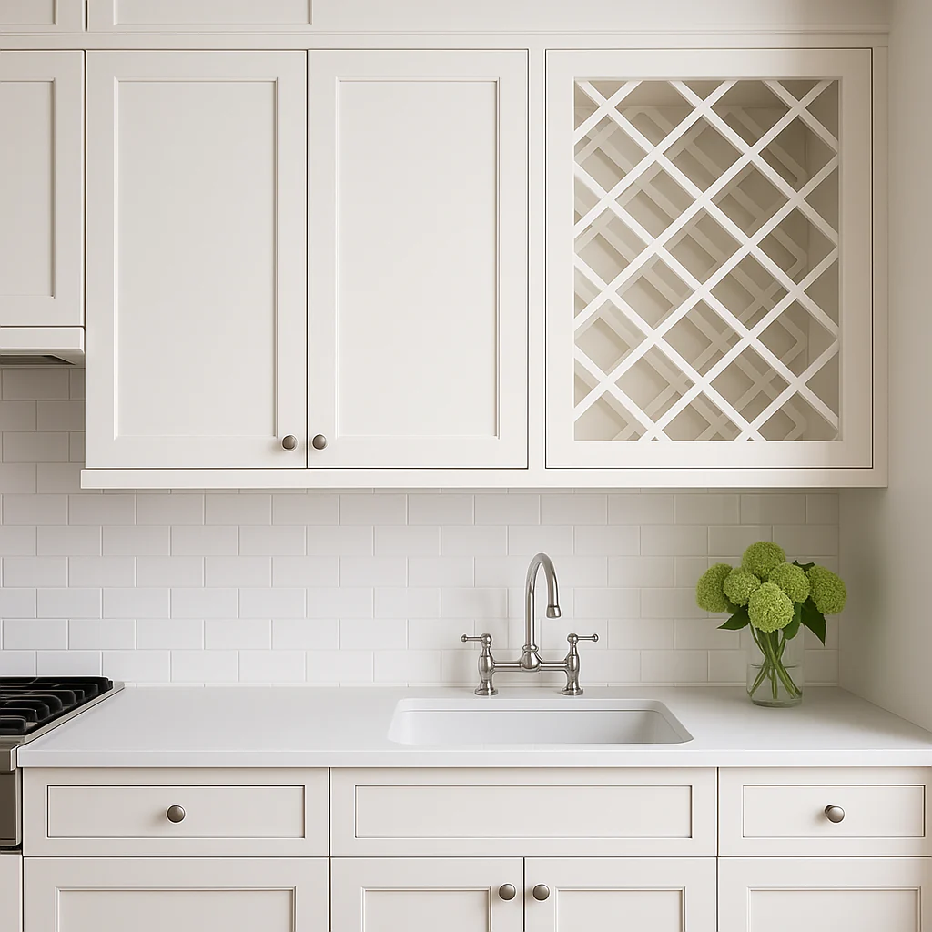 Plywell Shaker Wall Wine Rack, Ready to Assemble, White Finish - Image 3