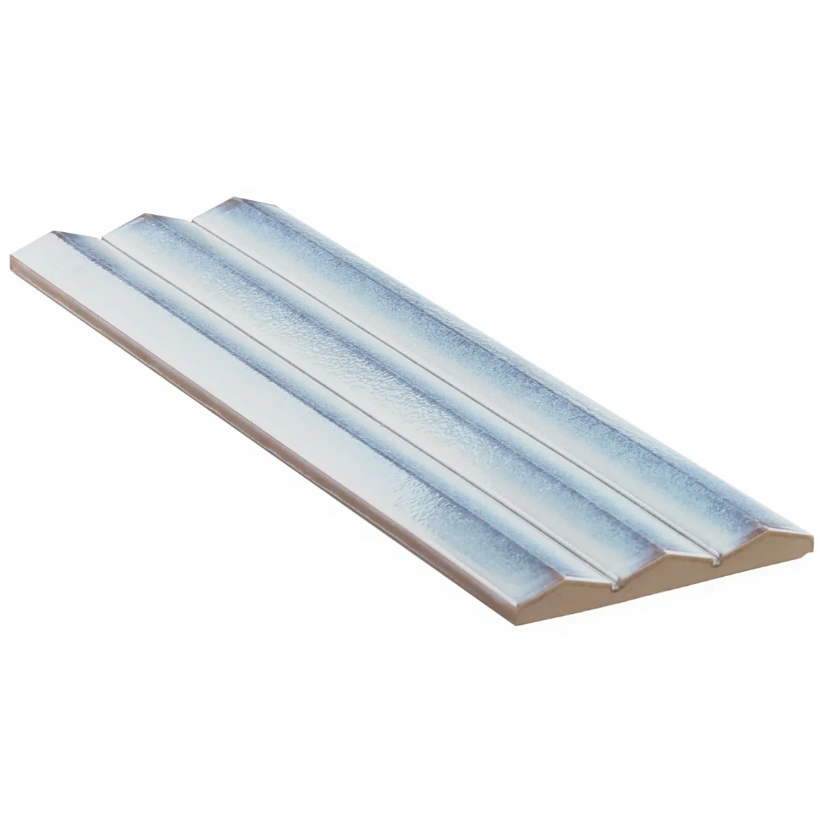 Ponto Iris White Fluted 5x16 3D Polished Porcelain Tile by Lux Tile - Image 3