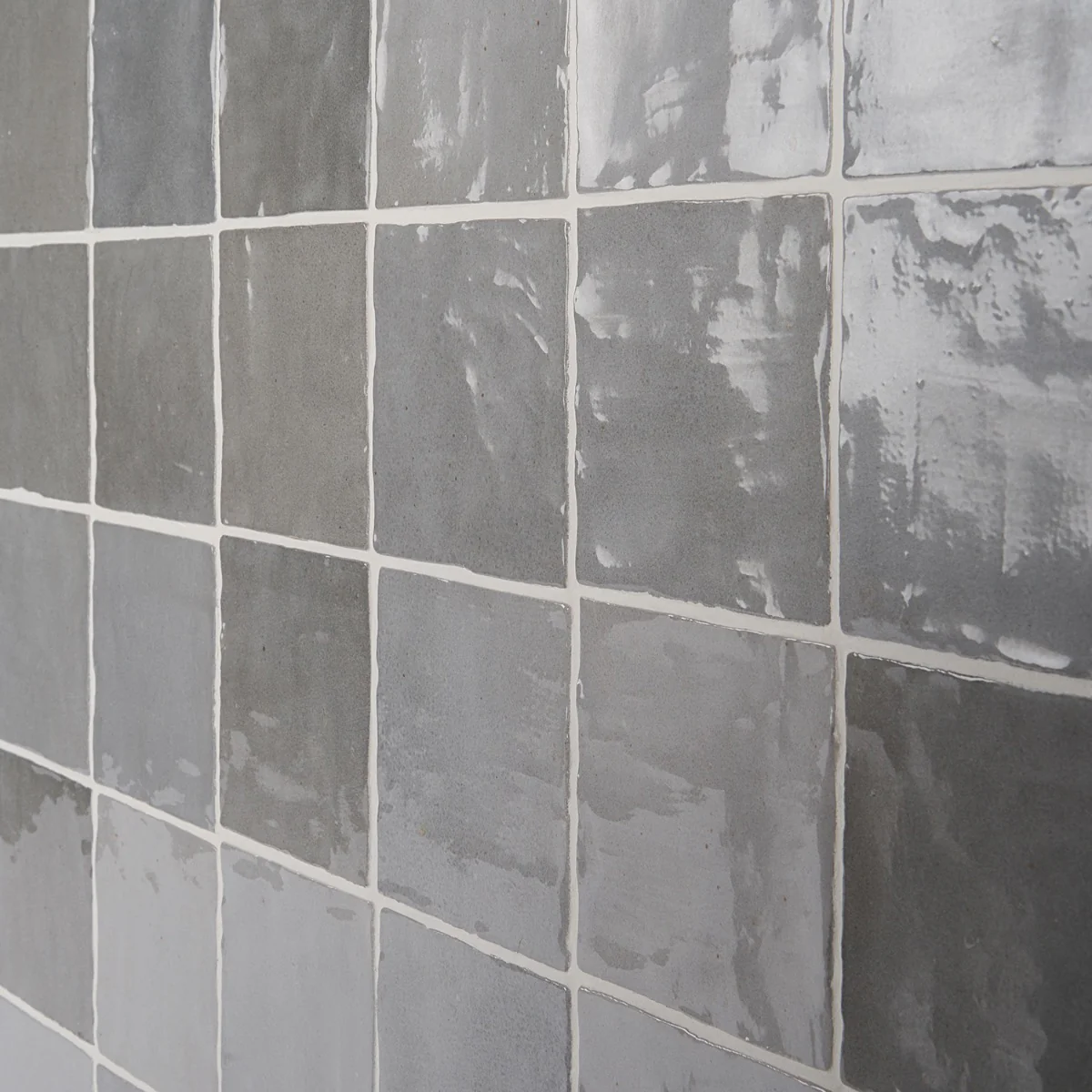 Portmore Gray 4x4 Glossy Ceramic Tile - Lux Tile - Image 5