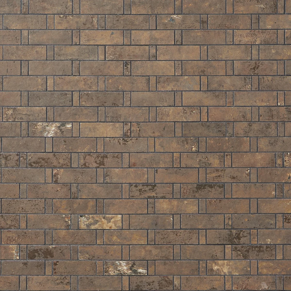 Portrait Copper Weave Matte Porcelain Mosaic Tile - Lux Tile - Image 2
