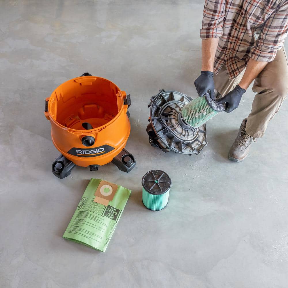 Premium Size A Cyclonic Dry Pick-Up Dust Bags for Select 12 to 16 Gal. RIDGID Wet/Dry Shop Vacuums (2-Pack) - Image 7