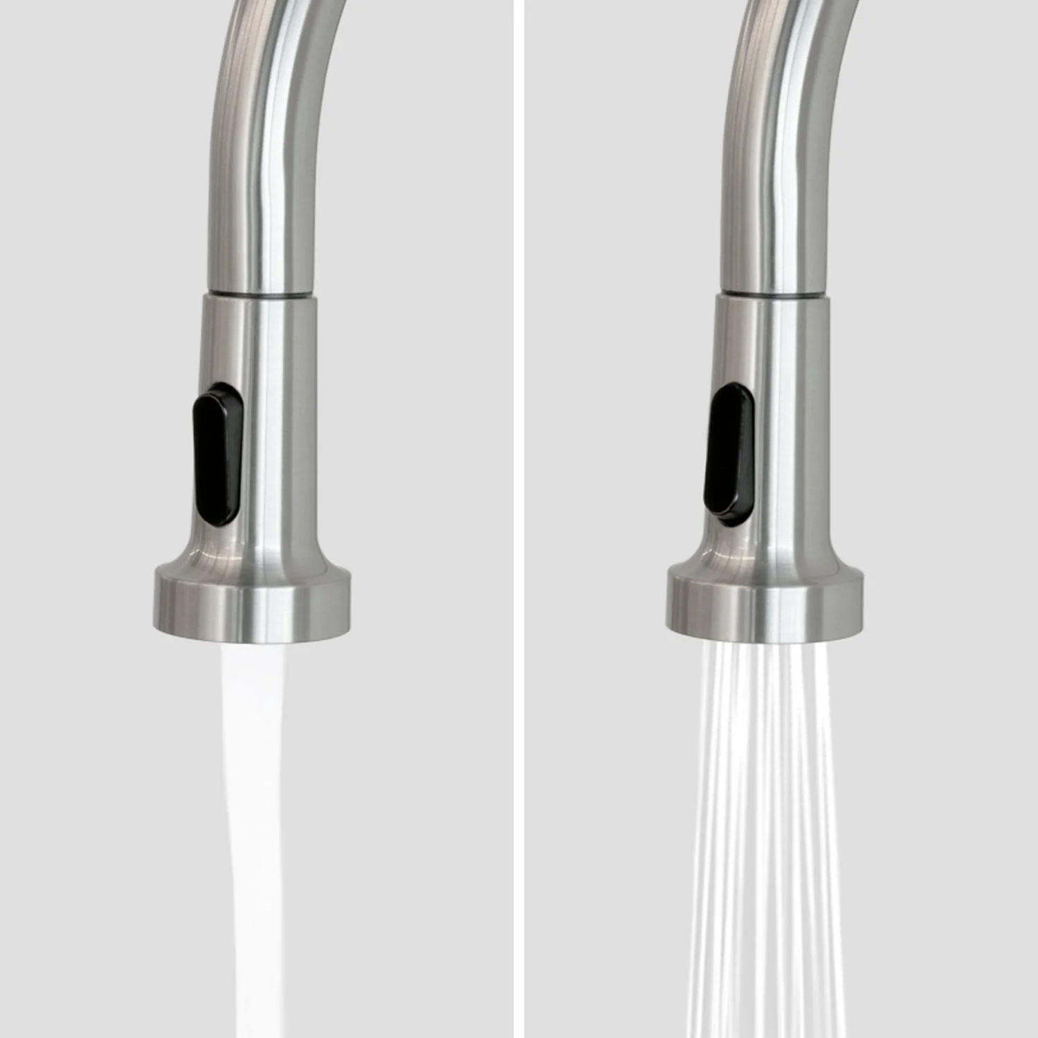 Presenza 24.1-in Brushed Steel Drop-In Utility Tub with Faucet - Image 4