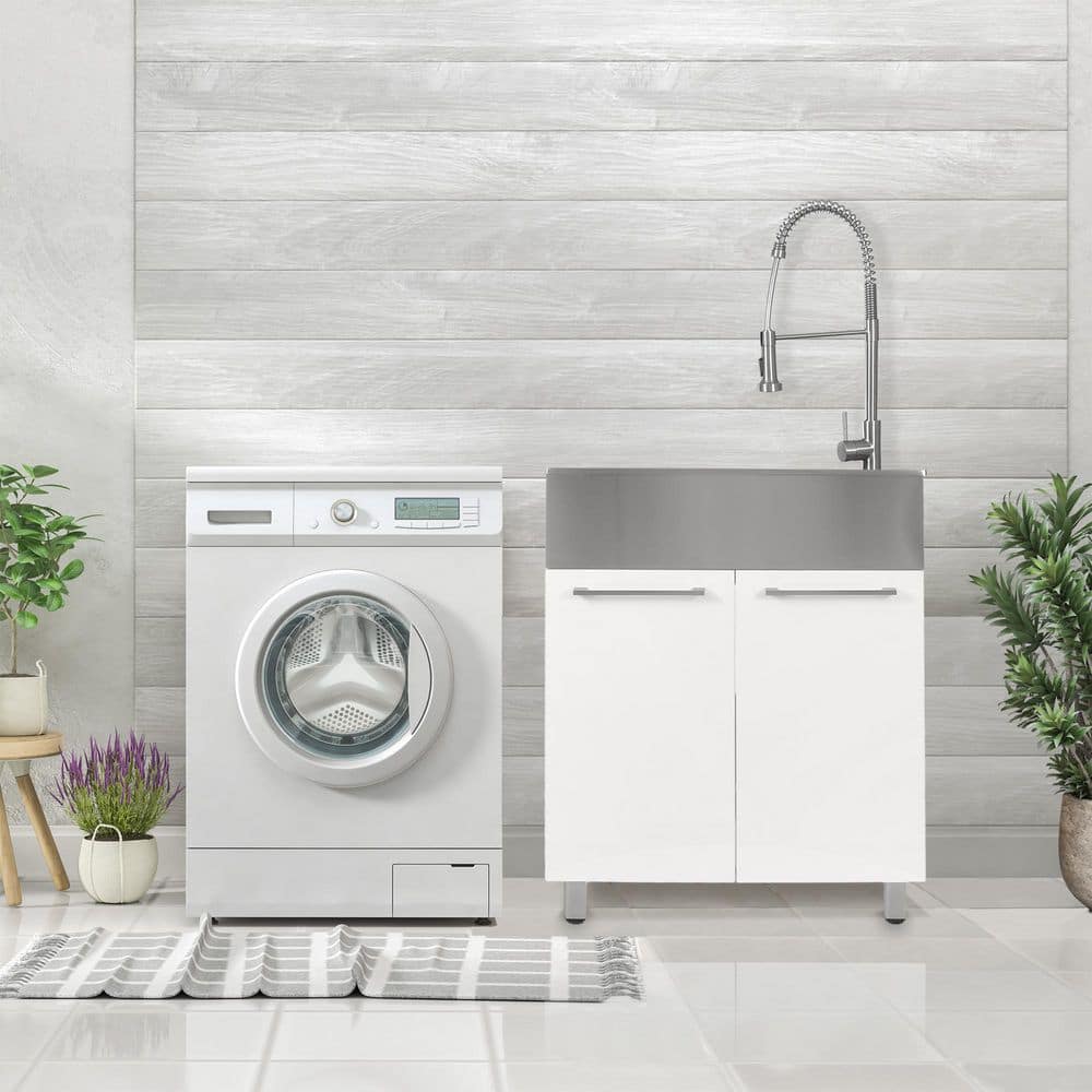 Presenza All-in-One Stainless Steel Drop-In Sink and Cabinet with Faucet - Image 2