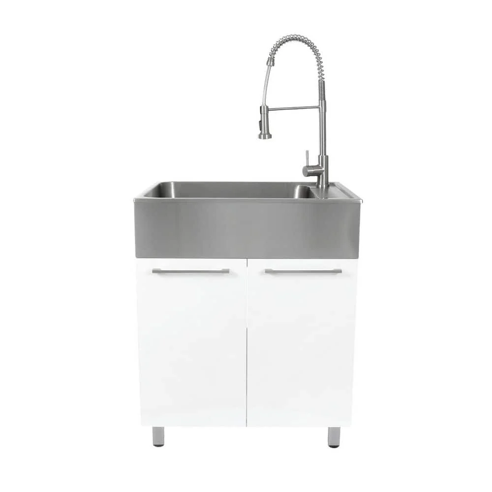 Presenza All-in-One Stainless Steel Drop-In Sink and Cabinet with Faucet - Image 3