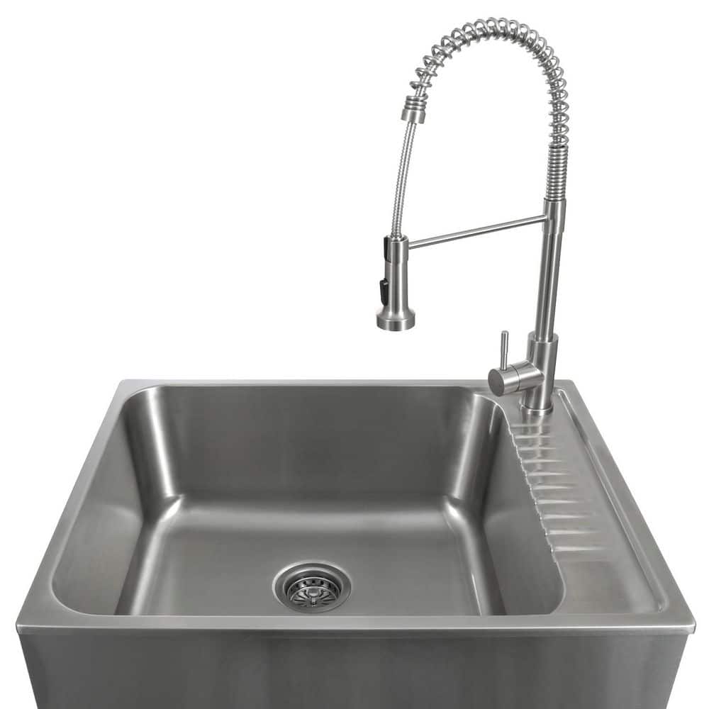 Presenza All-in-One Stainless Steel Drop-In Sink and Cabinet with Faucet - Image 5