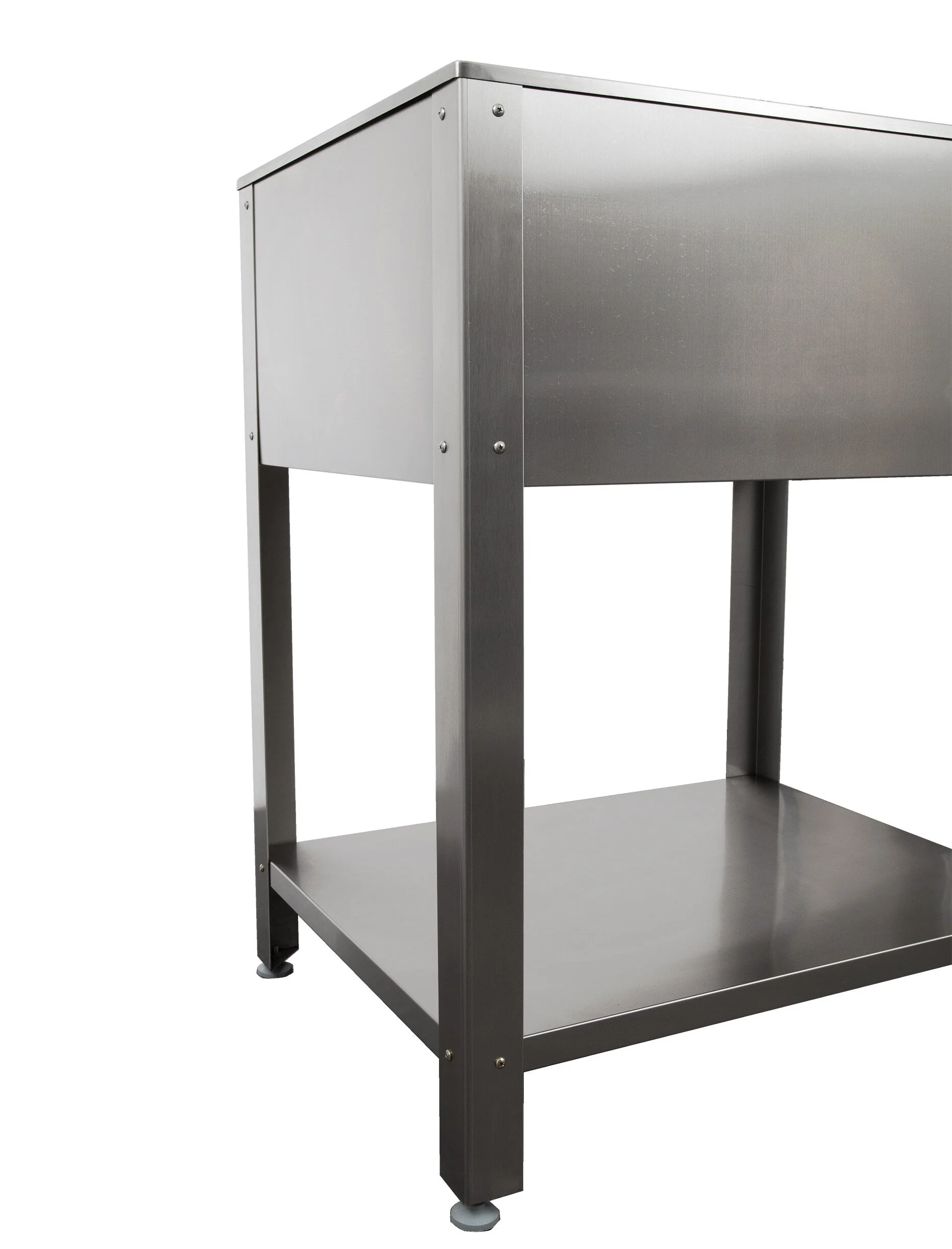 Presenza Brushed Steel Drop-In Utility Tub with Faucet - Image 3