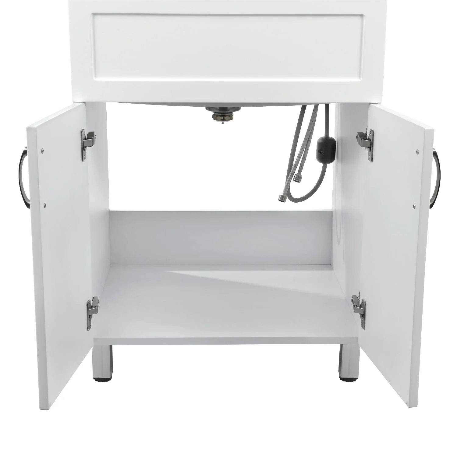 Presenza Brushed Steel Utility Tub with Faucet - 24.1-in x 21.3-in - Image 7