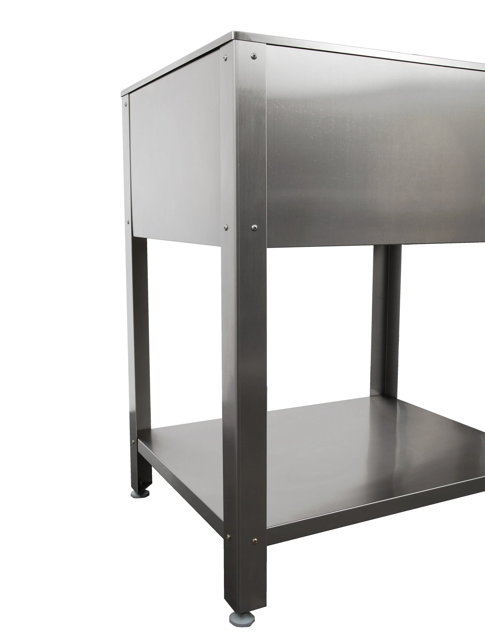 Presenza 24.1-in x 21.3-in Brushed Steel Utility Tub with Faucet - Image 3