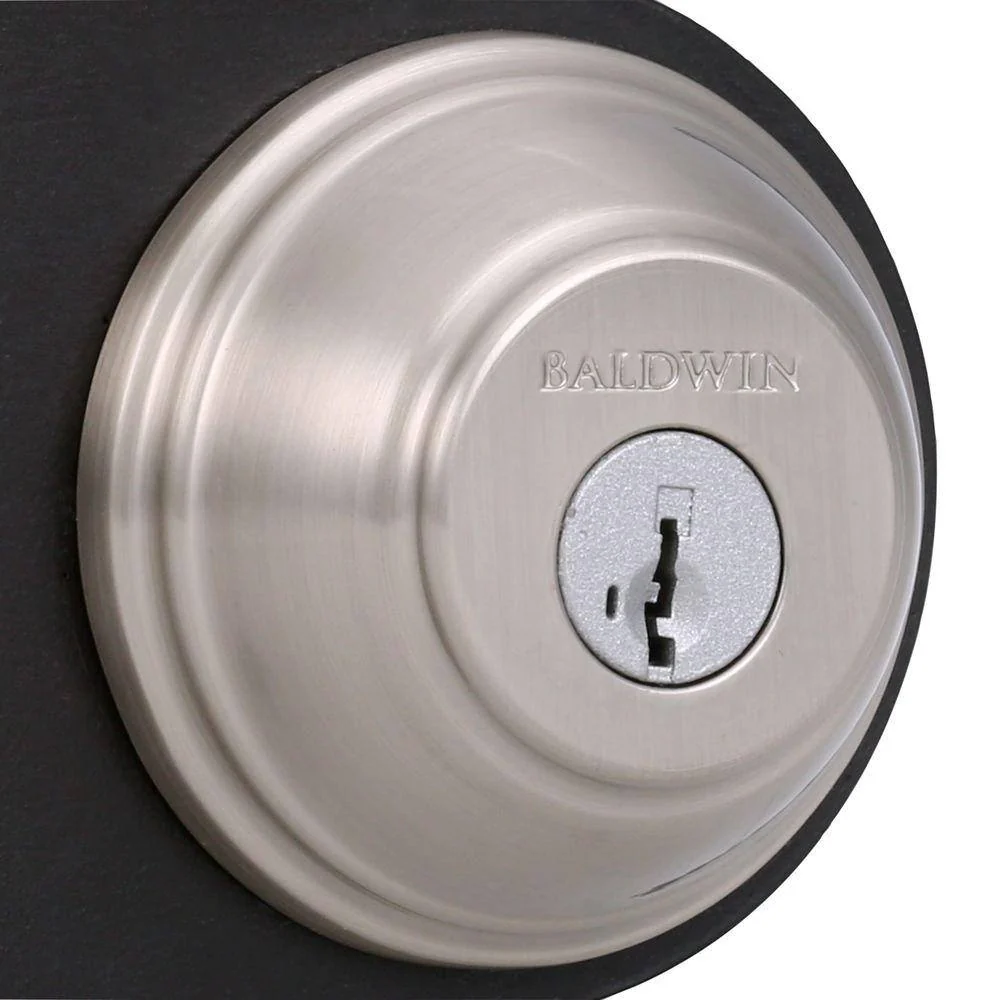 Prestige Alcott Satin Nickel Exterior Entry Knob and Single Cylinder Deadbolt Combo Pack Featuring SmartKey Security - Image 3