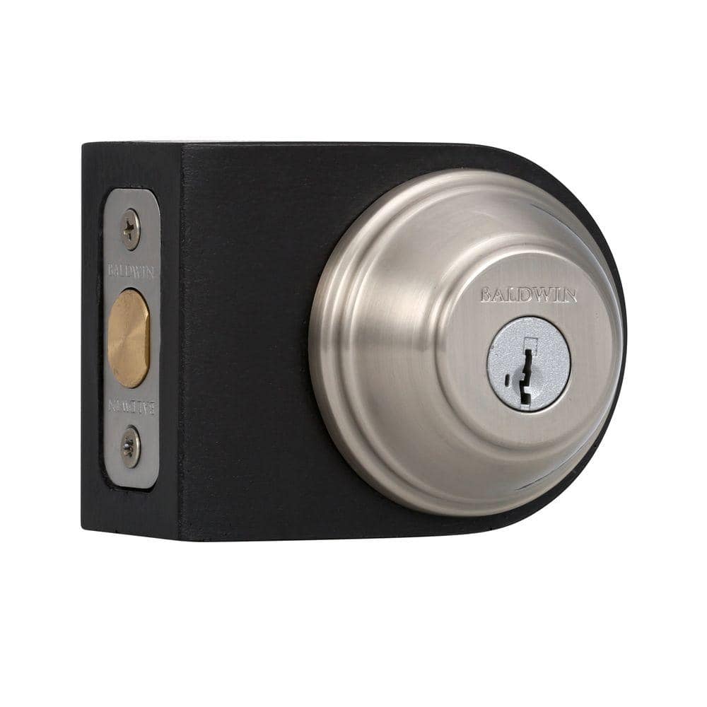 Prestige Alcott Satin Nickel Exterior Entry Knob and Single Cylinder Deadbolt Combo Pack Featuring SmartKey Security - Image 5
