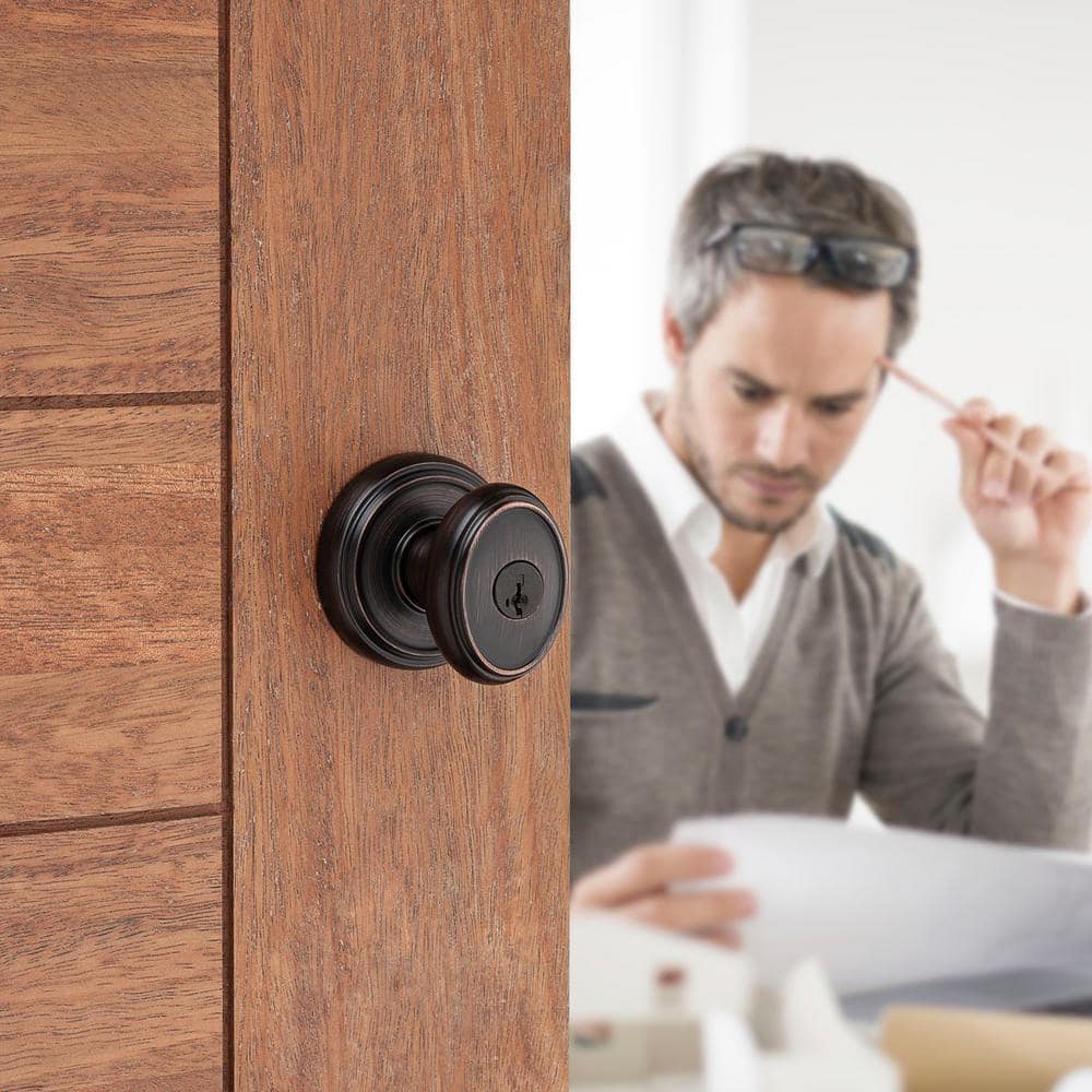 Prestige Carnaby Venetian Bronze Entry Door Knob Featuring SmartKey Security - Image 7