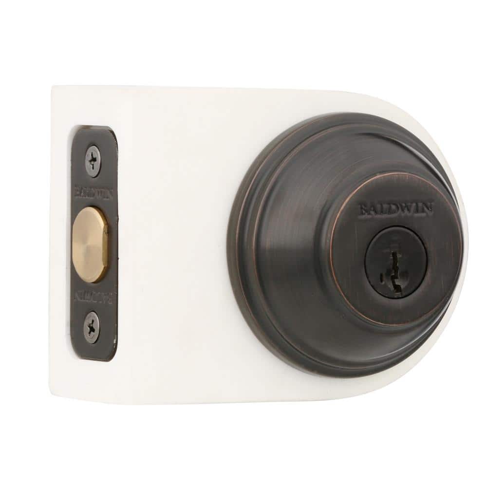 Prestige Carnaby Venetian Bronze Exterior Entry Knob and Single Cylinder Deadbolt Combo Pack Featuring SmartKey Security - Image 2