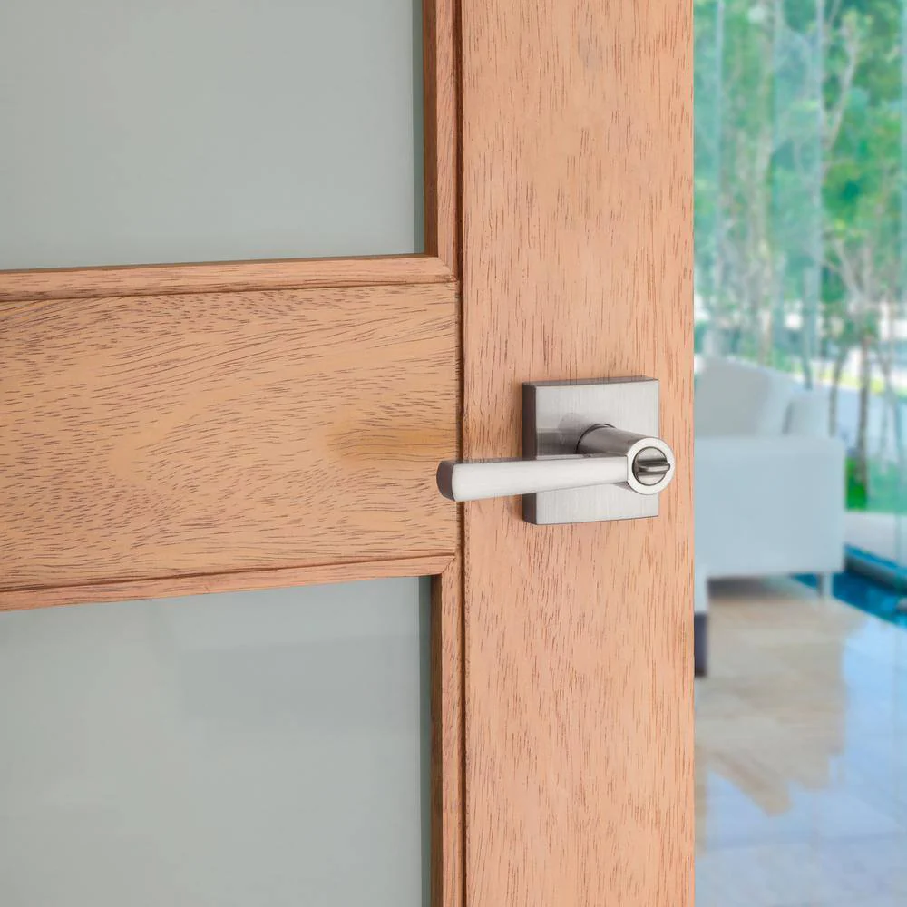 Prestige Spyglass Satin Nickel Keyed Universal Entry Door Lever Featuring SmartKey Security - Image 6