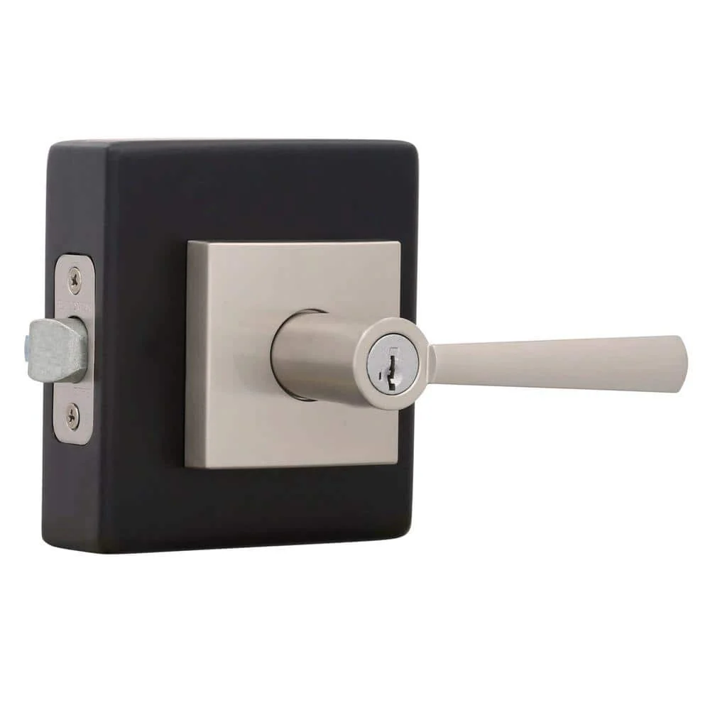 Prestige Spyglass Satin Nickel Keyed Universal Entry Door Lever Featuring SmartKey Security - Image 7