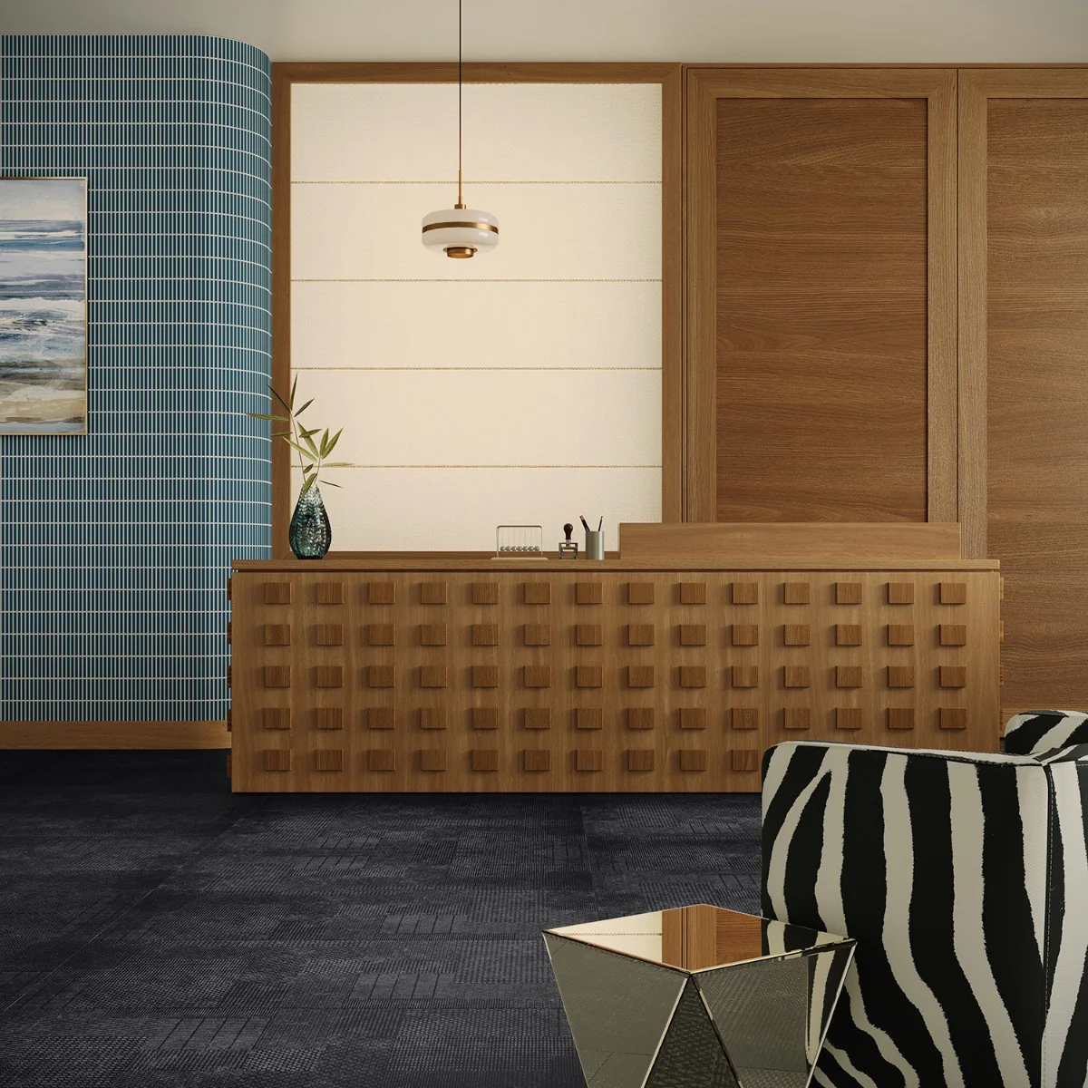 Prints Antracite Black 24x48 Matte Porcelain Tile - Lux Tile - Image 2