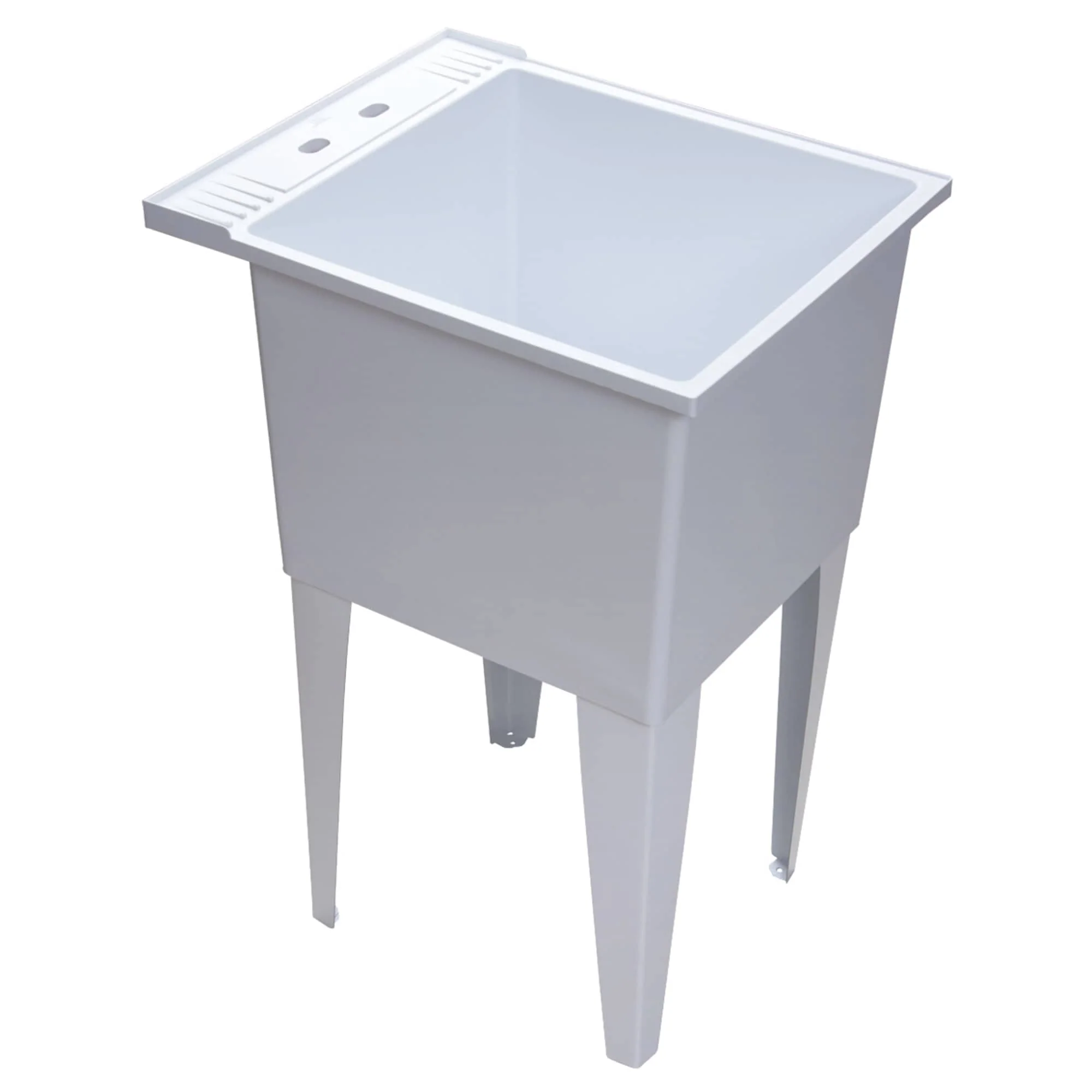 PROFLO 24-in x 20-in White Freestanding Laundry Sink - Image 2