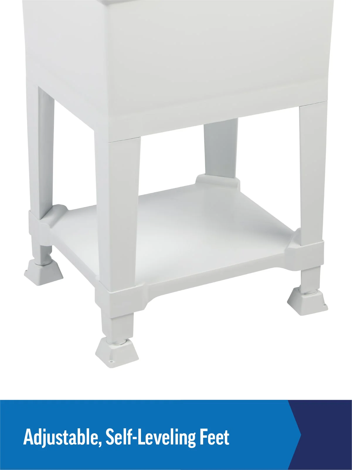 Project Source 24-in x 24-in White Freestanding Utility Tub with Faucet and Drain - Image 6