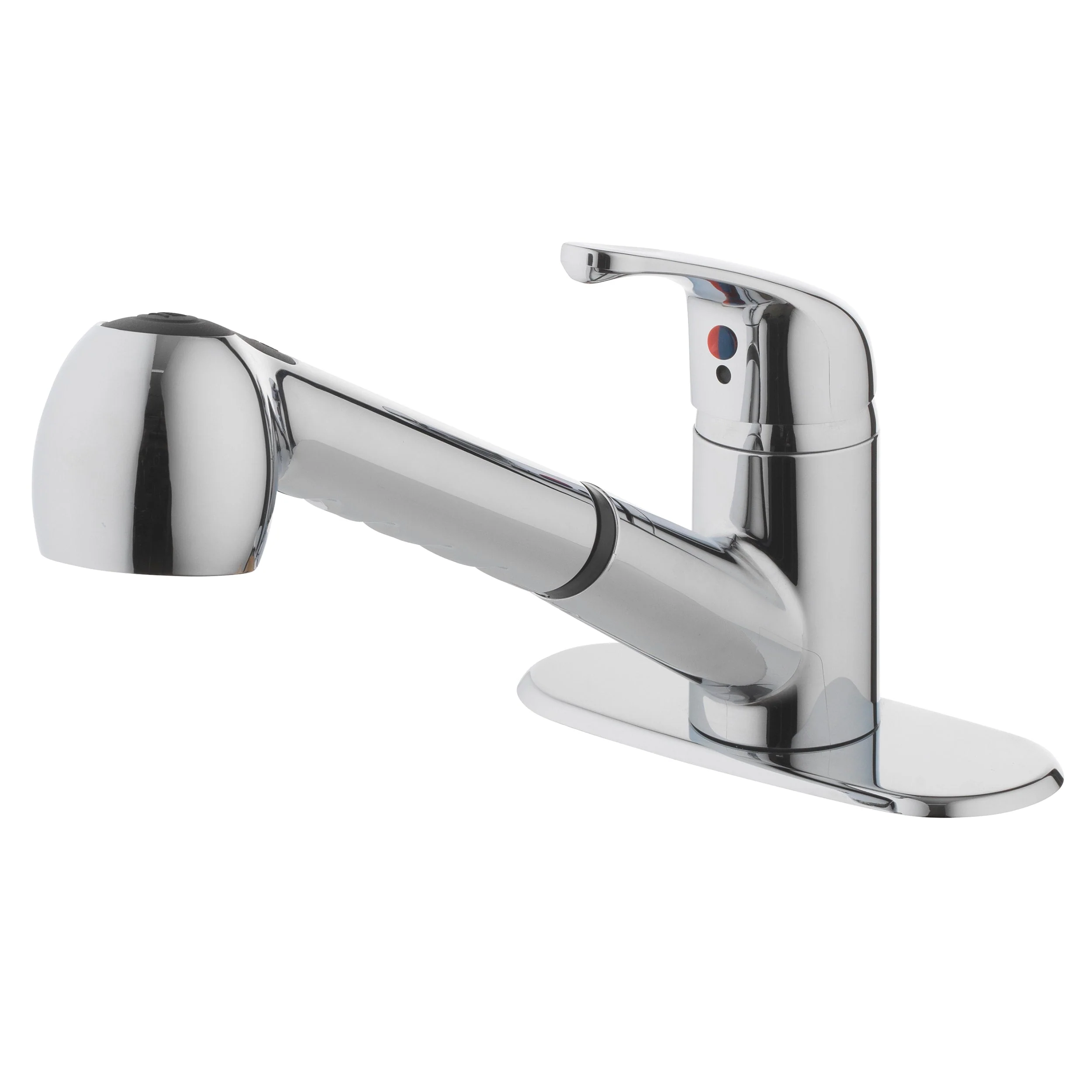 Project Source Chrome 1-Handle Deck-Mount Utility Faucet with Pulldown Sprayer - Image 3