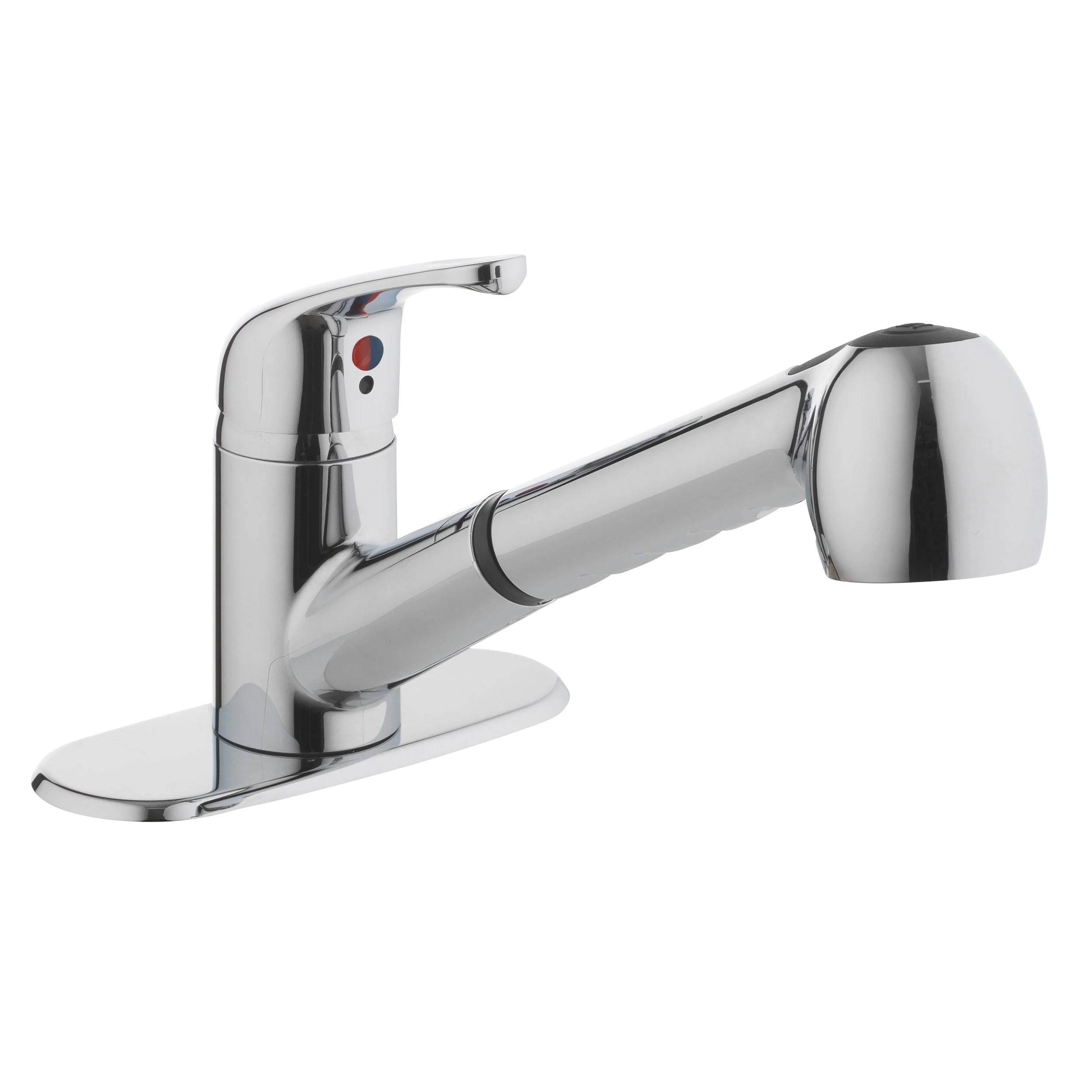 Project Source Chrome 1-Handle Deck-Mount Utility Faucet with Pulldown Sprayer - Image 5