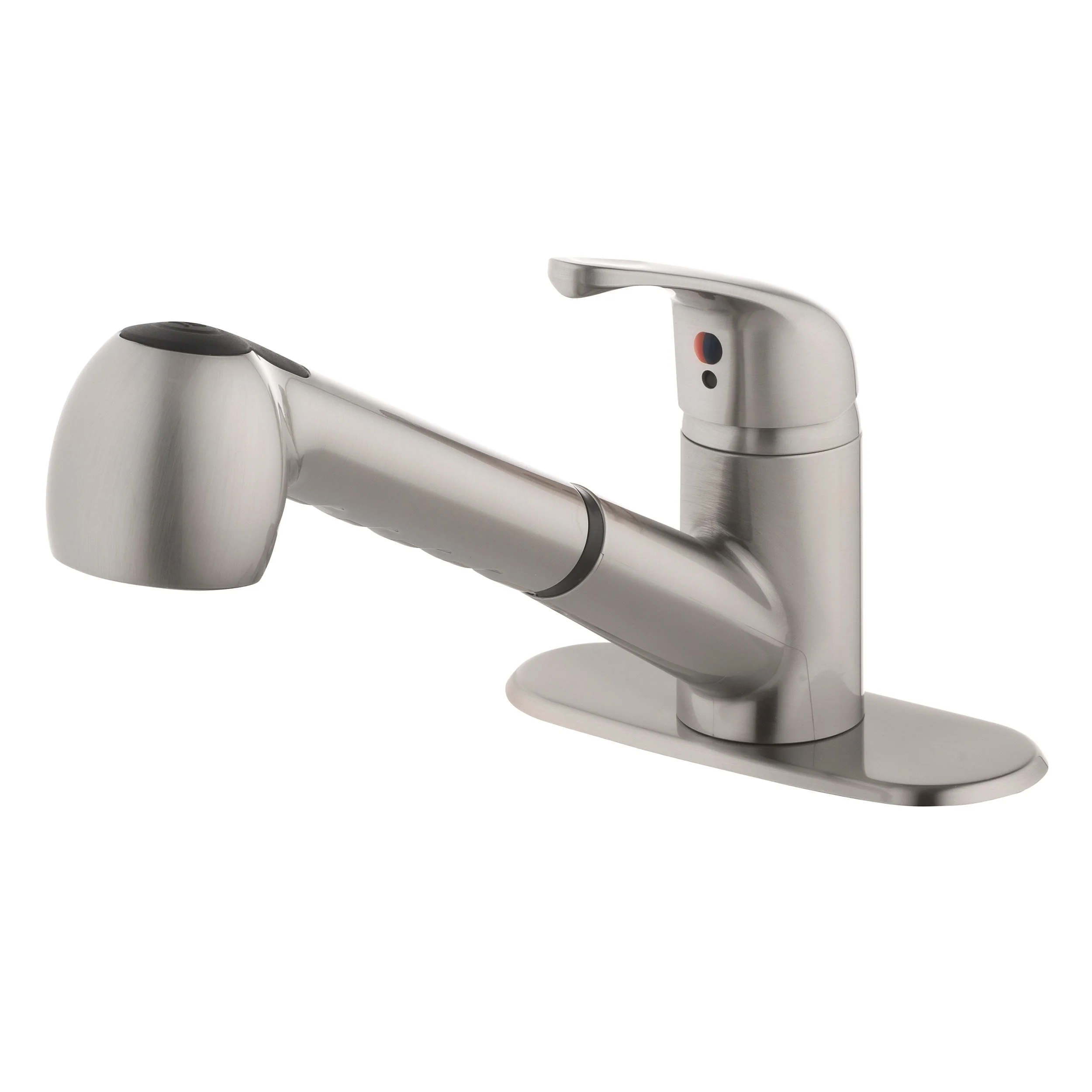 Project Source Stainless Steel Utility Faucet with Pulldown Sprayer