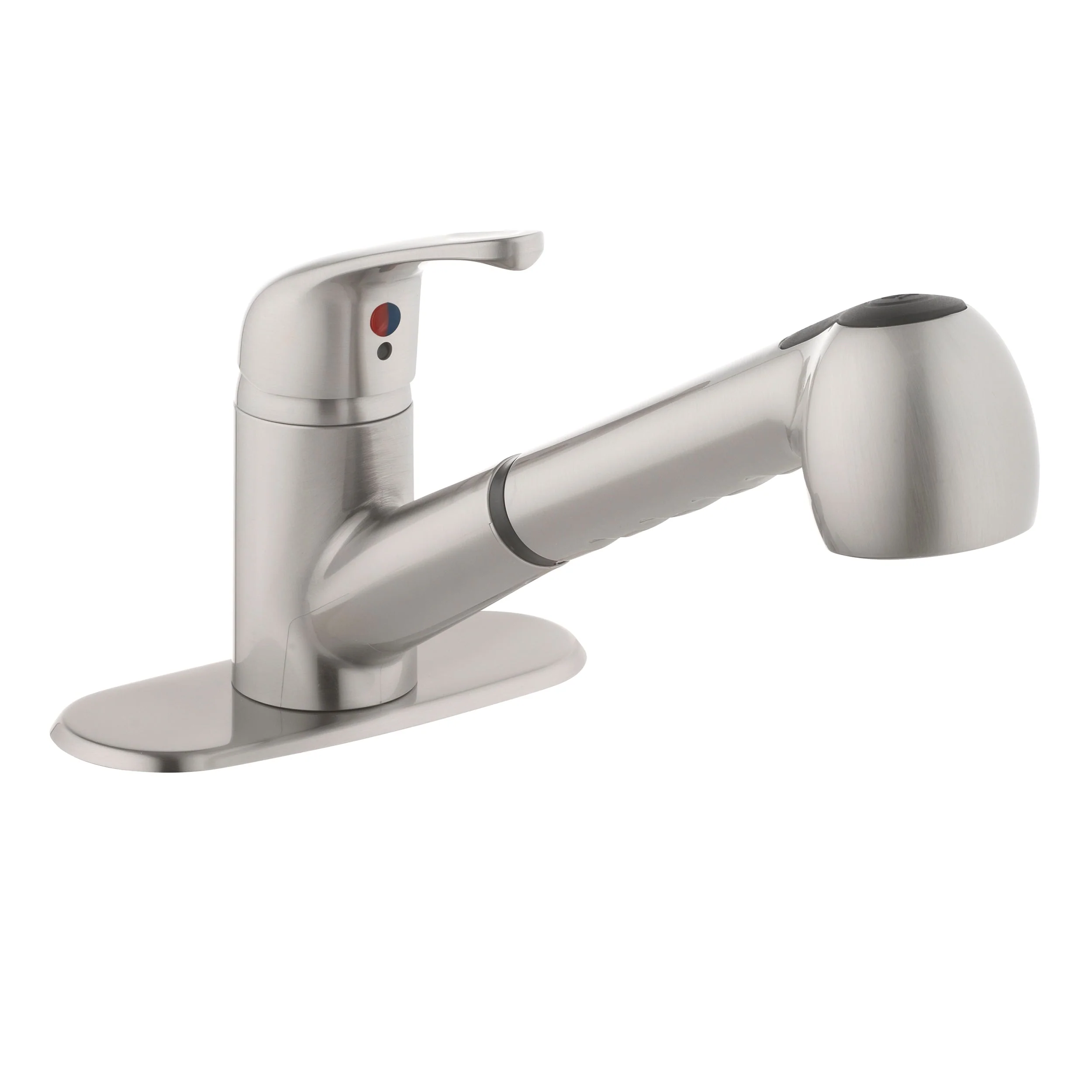 Project Source Stainless Steel Utility Faucet with Pulldown Sprayer - Image 4