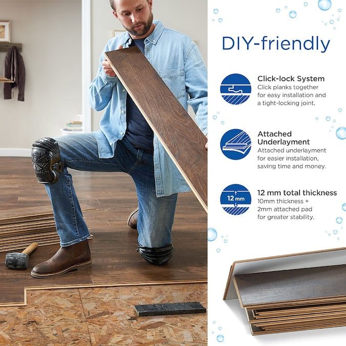 Quick-Step QuickStep Studio + Spill Repel Concord Maple 12-mm T x 6-in W x 48-in L Waterproof Wood Plank Laminate Flooring (16.12-sq ft / Carton) - Image 4