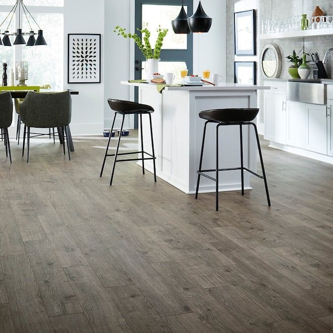 Quick-Step Studio QuickStep Studio + Spill Repel Whistler Oak 12-mm T x 6-in W x 48-in L Waterproof Wood Plank Laminate Flooring (16.12-sq ft / Carton) - Image 11