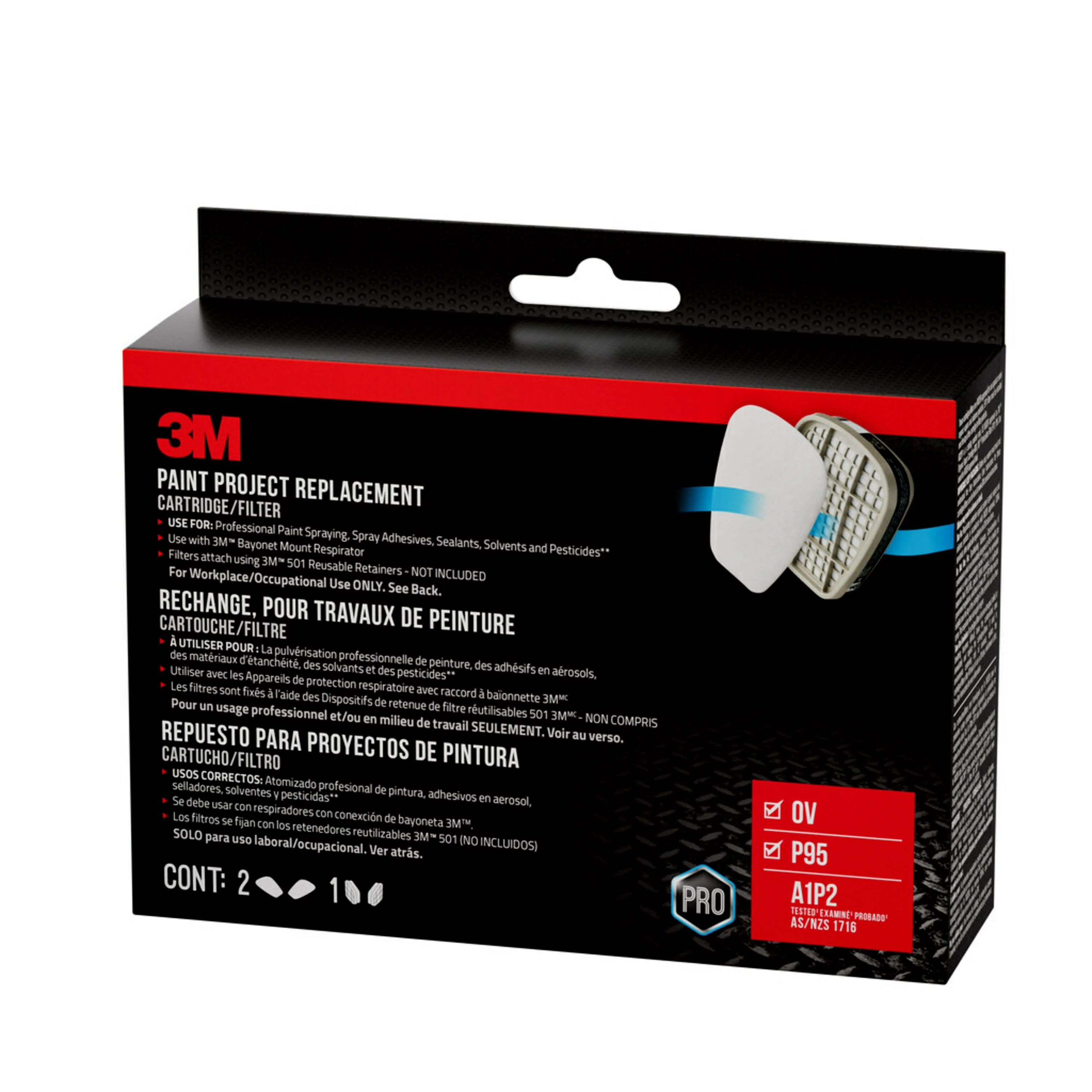 3M Reusable Painting Valved Safety Mask - Image 2