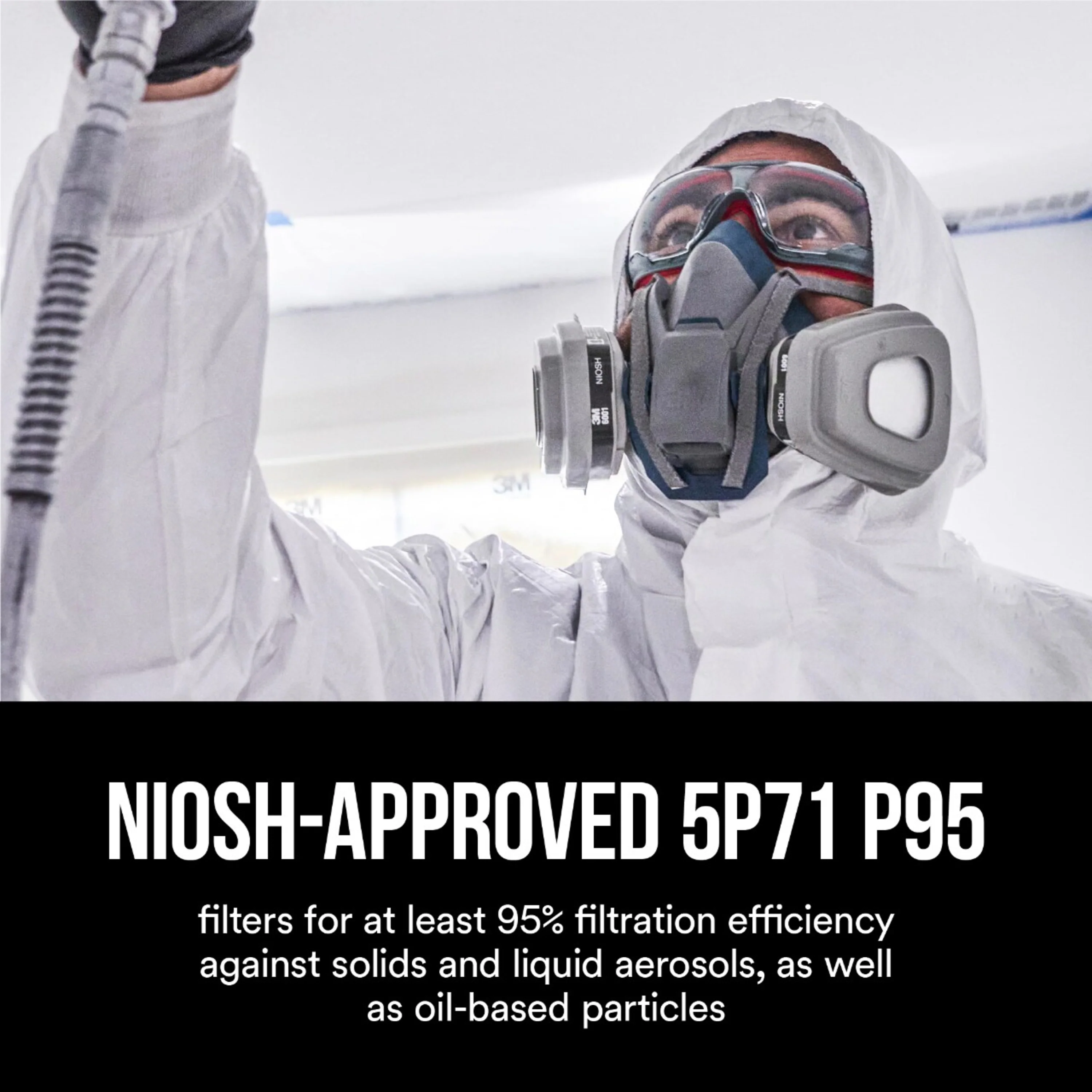 3M Reusable Painting Valved Safety Mask - Image 4