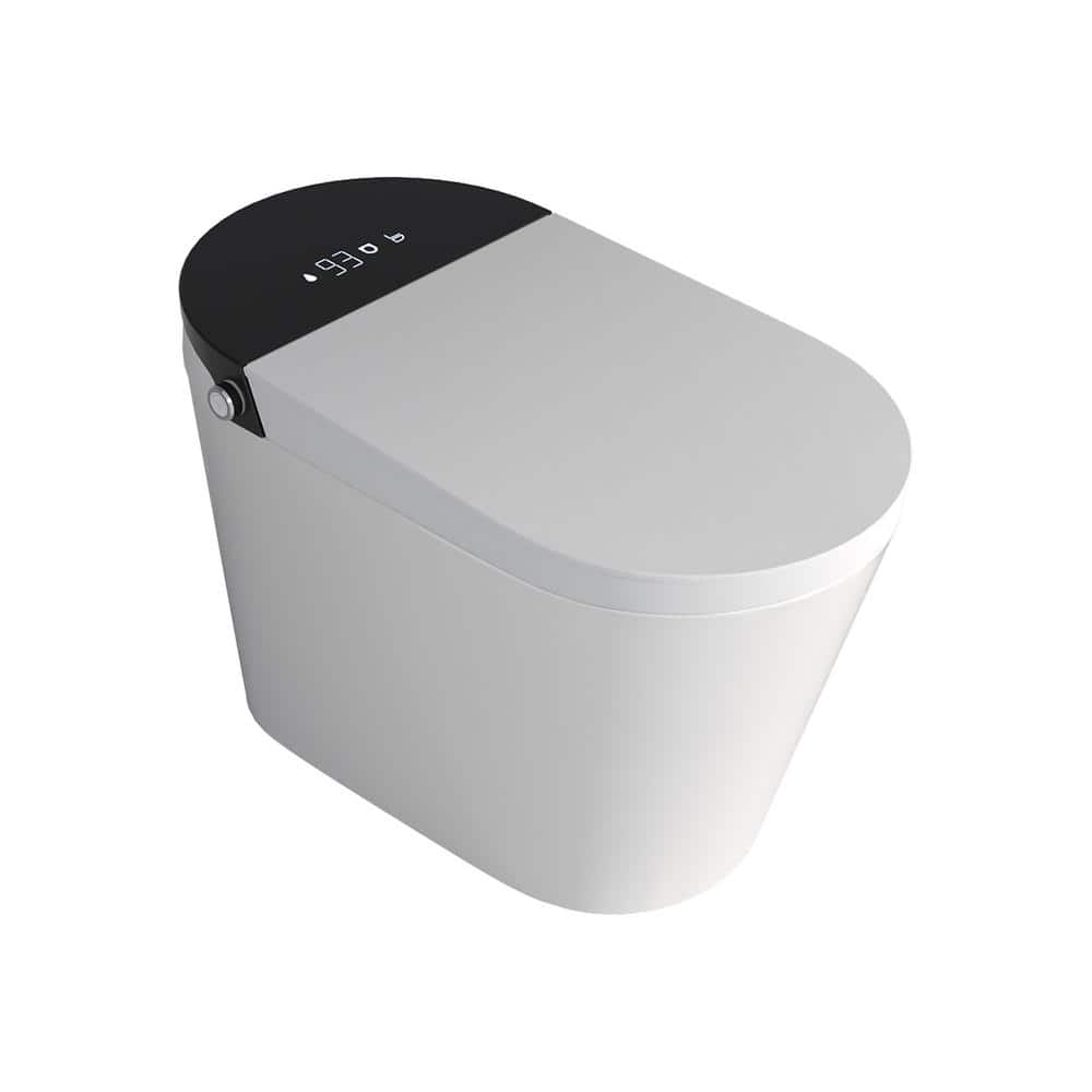 RAINLEX Elongated Bidet Toilet 1.28 GPF in White with Heated, Soft Close RX-T16W