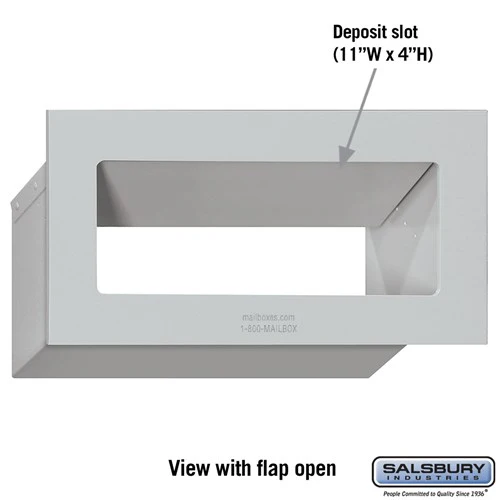 Recessed Aluminum Mail Drop for Private Mail Access - Image 2