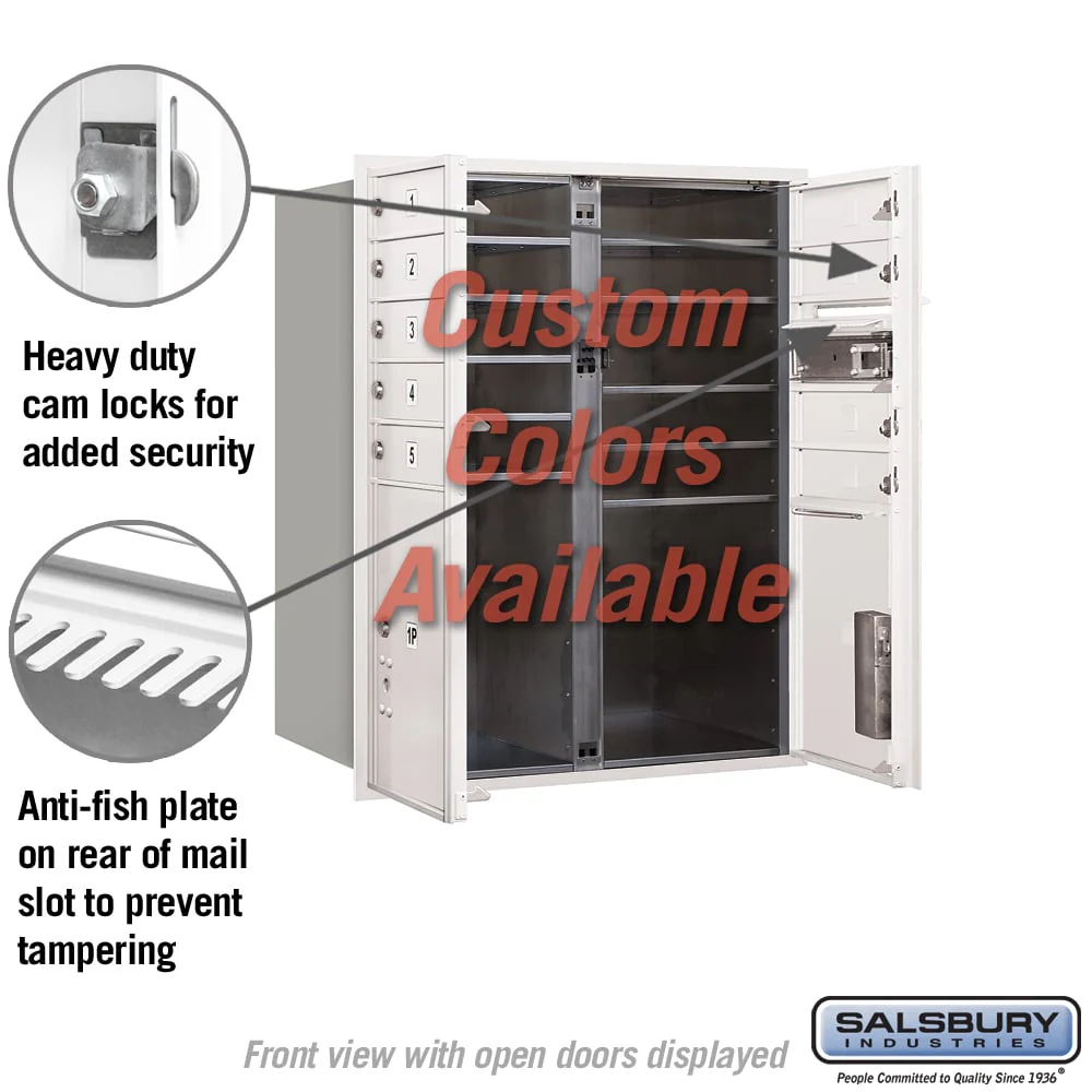 Recessed Mounted 4C Horizontal Mailbox - 10 Door High Unit - Double Column - Front Loading - Private Access - Image 3