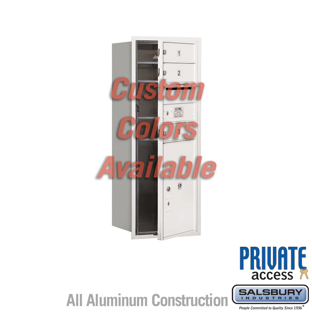 Recessed Mounted 4C Horizontal Mailbox - 10 Door High Unit - Front Loading - Private Access - Image 6