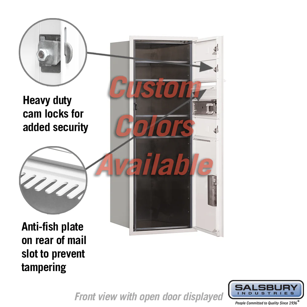 Recessed Mounted 4C Horizontal Mailbox - 10 Door High Unit - Front Loading - Private Access - Image 8