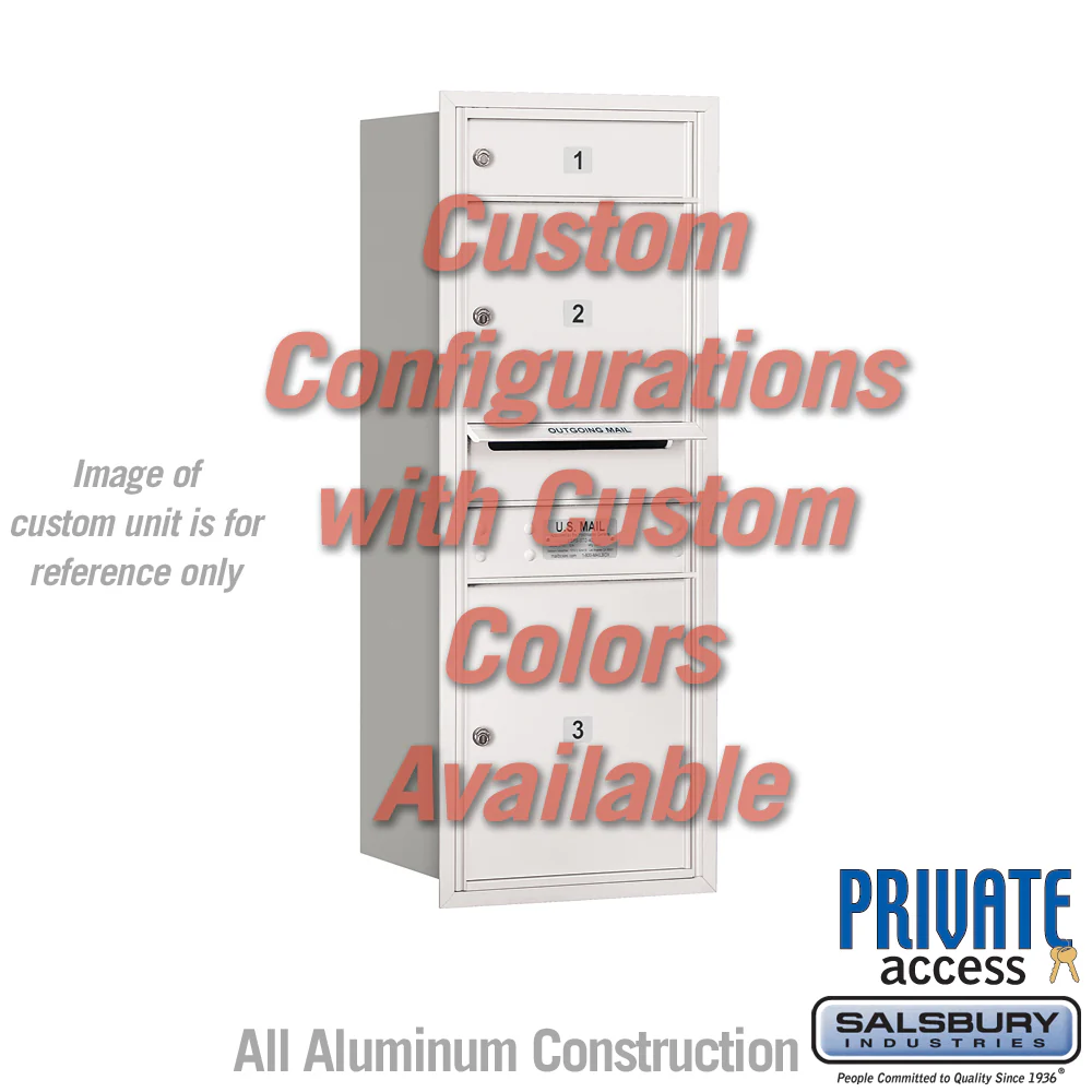 Recessed Mounted 4C Horizontal Mailbox - 10 Door High Unit - Rear Loading - Private Access - Image 4