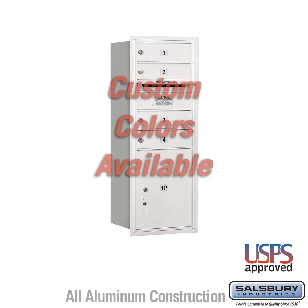 Recessed Mounted 4C Horizontal Mailbox - 10 Door High Unit with Parcel Locker - Image 4