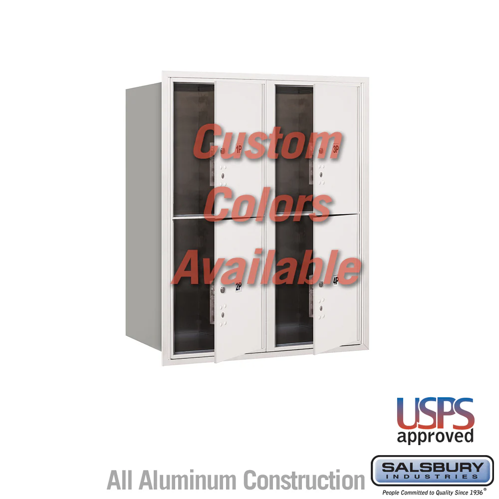 Recessed Mounted 4C Horizontal Mailbox - 10 Door High Unit with Parcel Lockers - Image 5