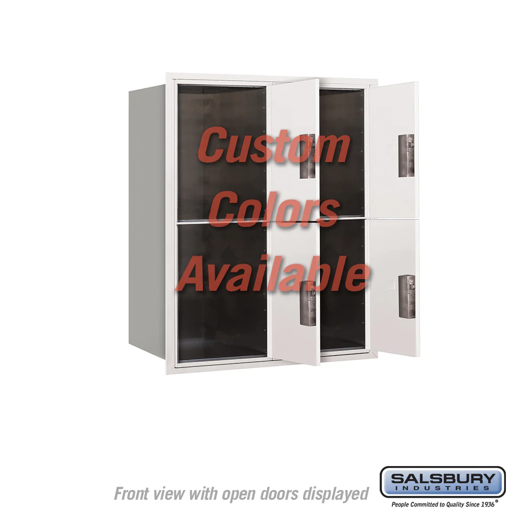 Recessed Mounted 4C Horizontal Mailbox - 10 Door High Unit with Parcel Lockers - Image 7