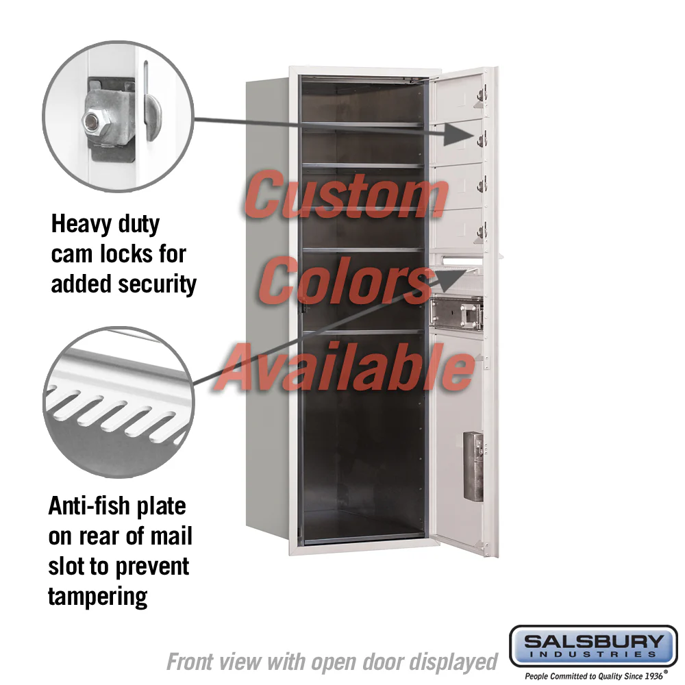 Recessed Mounted 4C Horizontal Mailbox - 11 Door High Unit - Custom Color - Front Loading - Private Access - Image 2