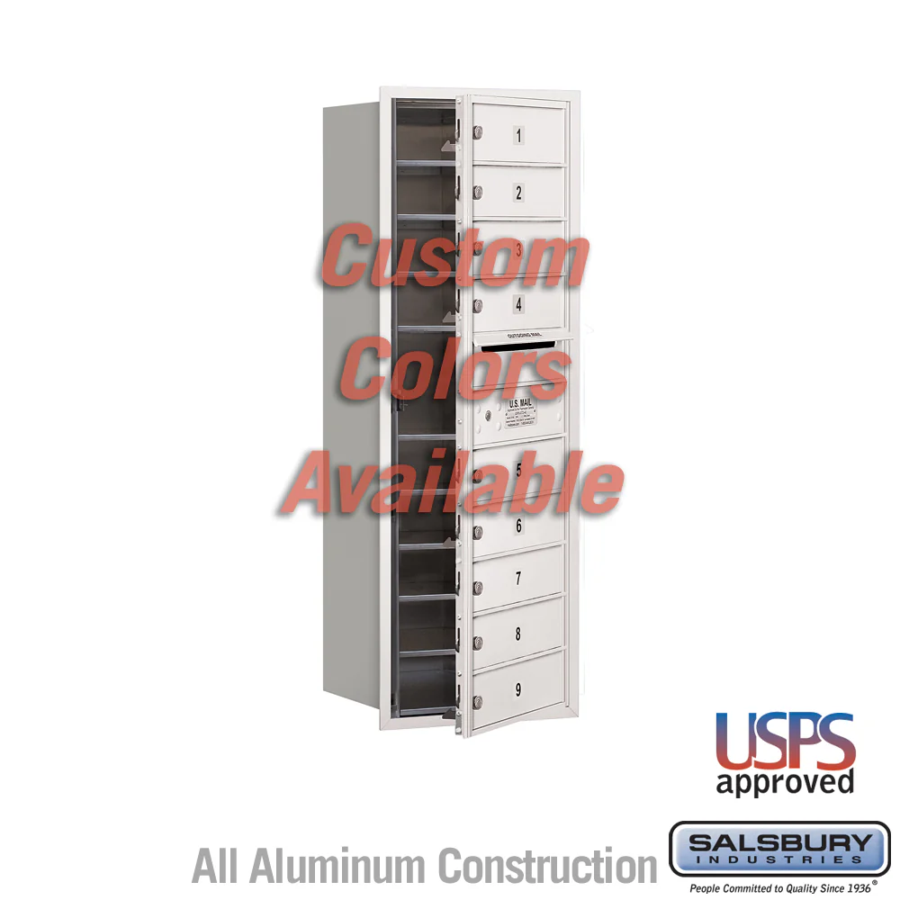 11 Door High Recessed Mounted 4C Horizontal Mailbox with USPS Access - Front Loading - Image 6
