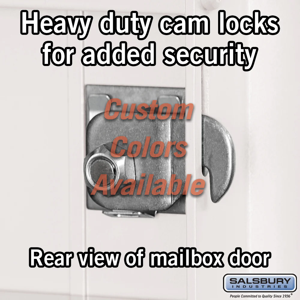 Recessed Mounted 4C Horizontal Mailbox - 11 Door High Unit - Double Column - Rear Loading - Private Access - Image 6
