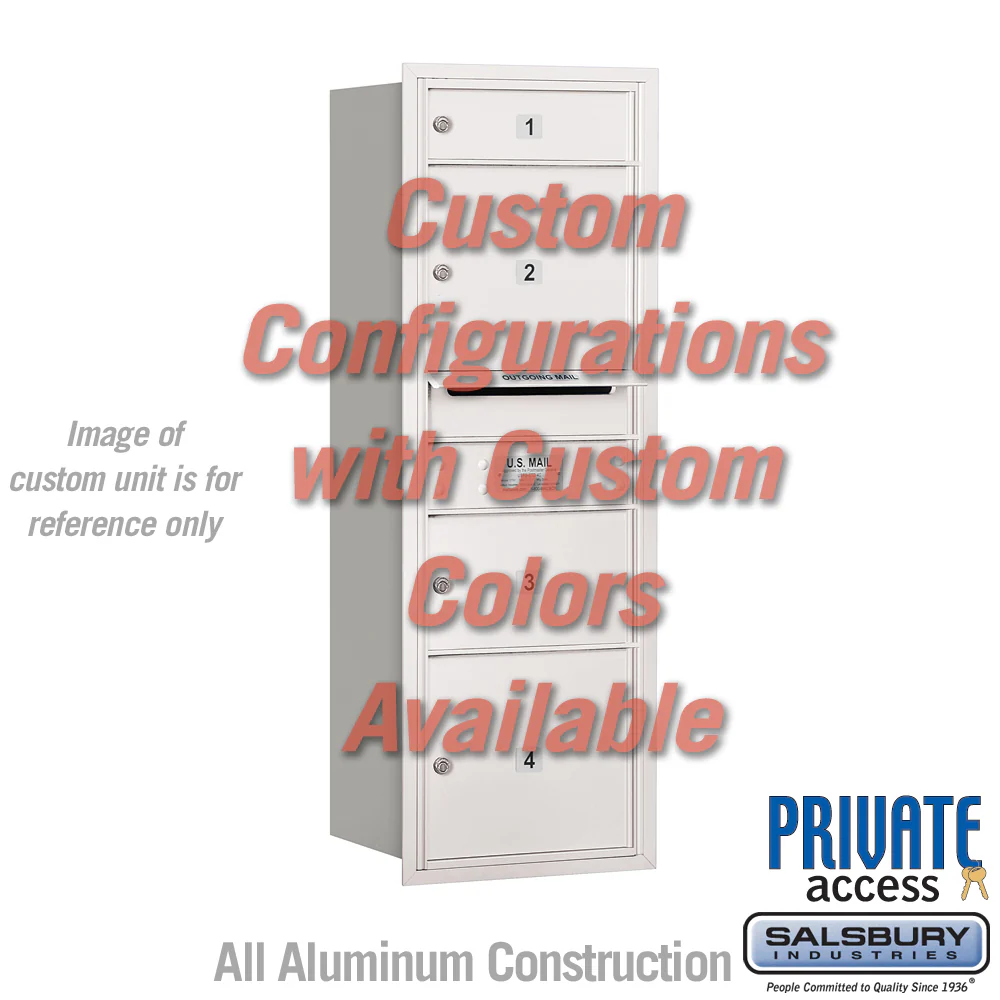 Recessed Mounted 4C Horizontal Mailbox - 11 Door High Unit - Rear Loading - Private Access - Image 4