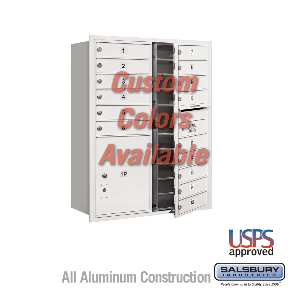 Recessed Mounted 4C Horizontal Mailbox - 11 Door High Unit with Parcel Locker - Image 6