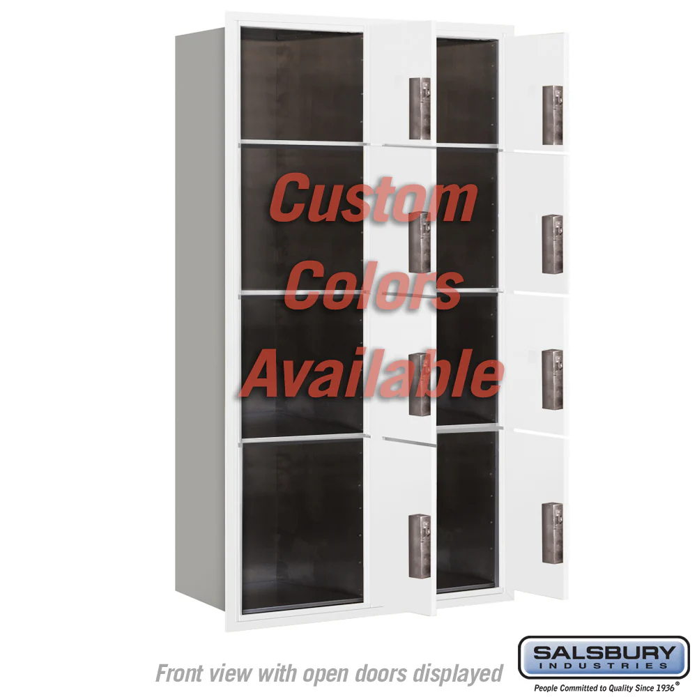 Recessed Mounted 4C Horizontal Mailbox - Double Column Parcel Locker with USPS Access - Image 3
