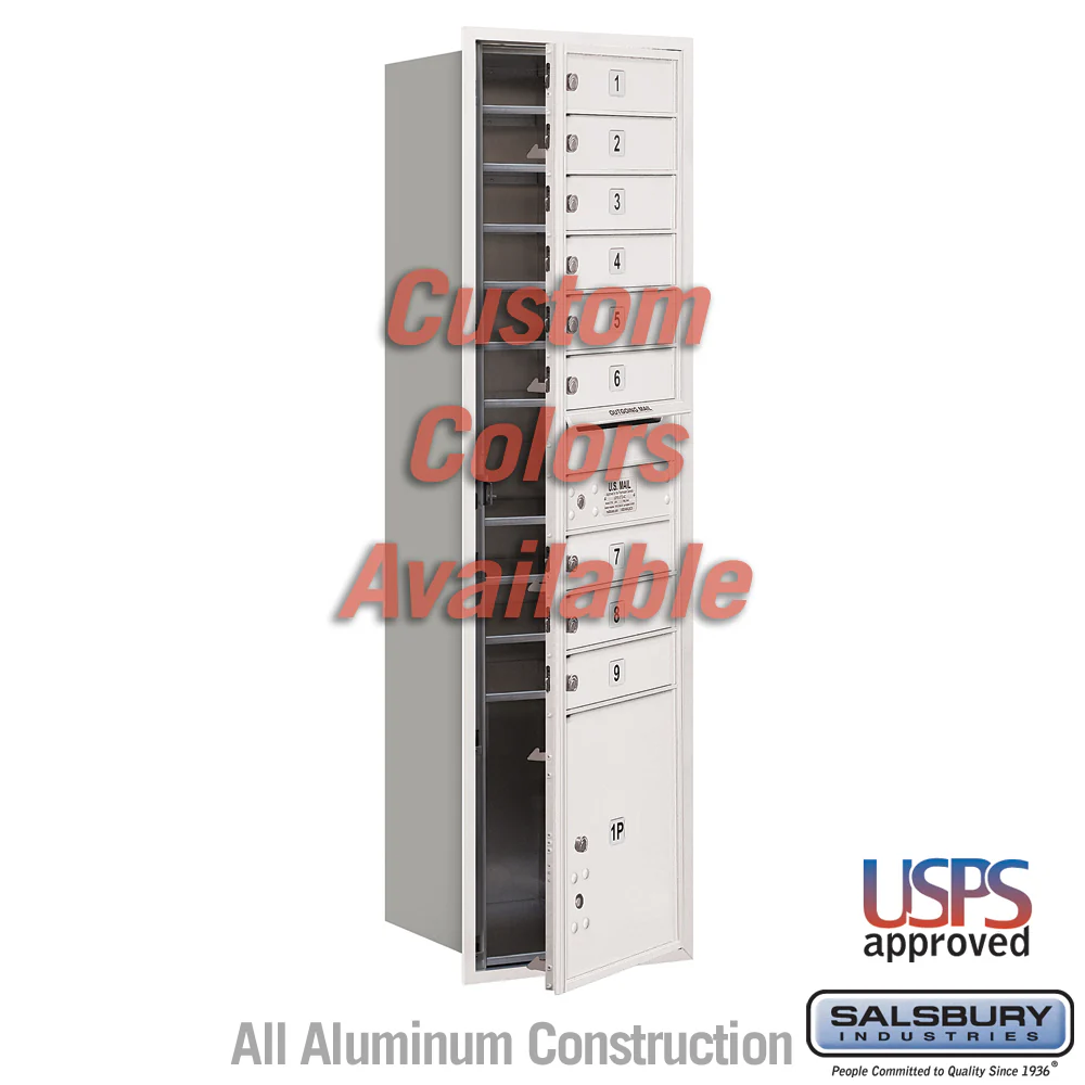 Recessed Mounted 4C Horizontal Mailbox - Maximum Height Unit with Parcel Locker