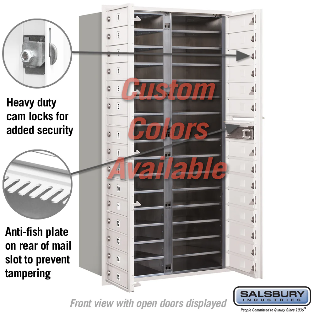Recessed Mounted 4C Horizontal Mailbox with 29 MB1 Doors, Front Loading, Private Access - Image 3