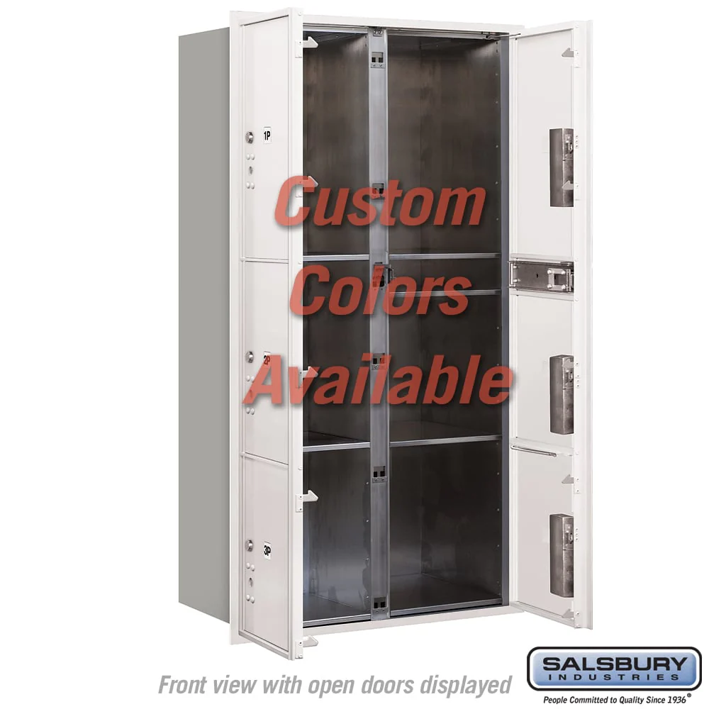 Recessed Mounted 4C Horizontal Mailbox with Master Commercial Locks - Double Column - Custom Color - Front Loading - Image 3