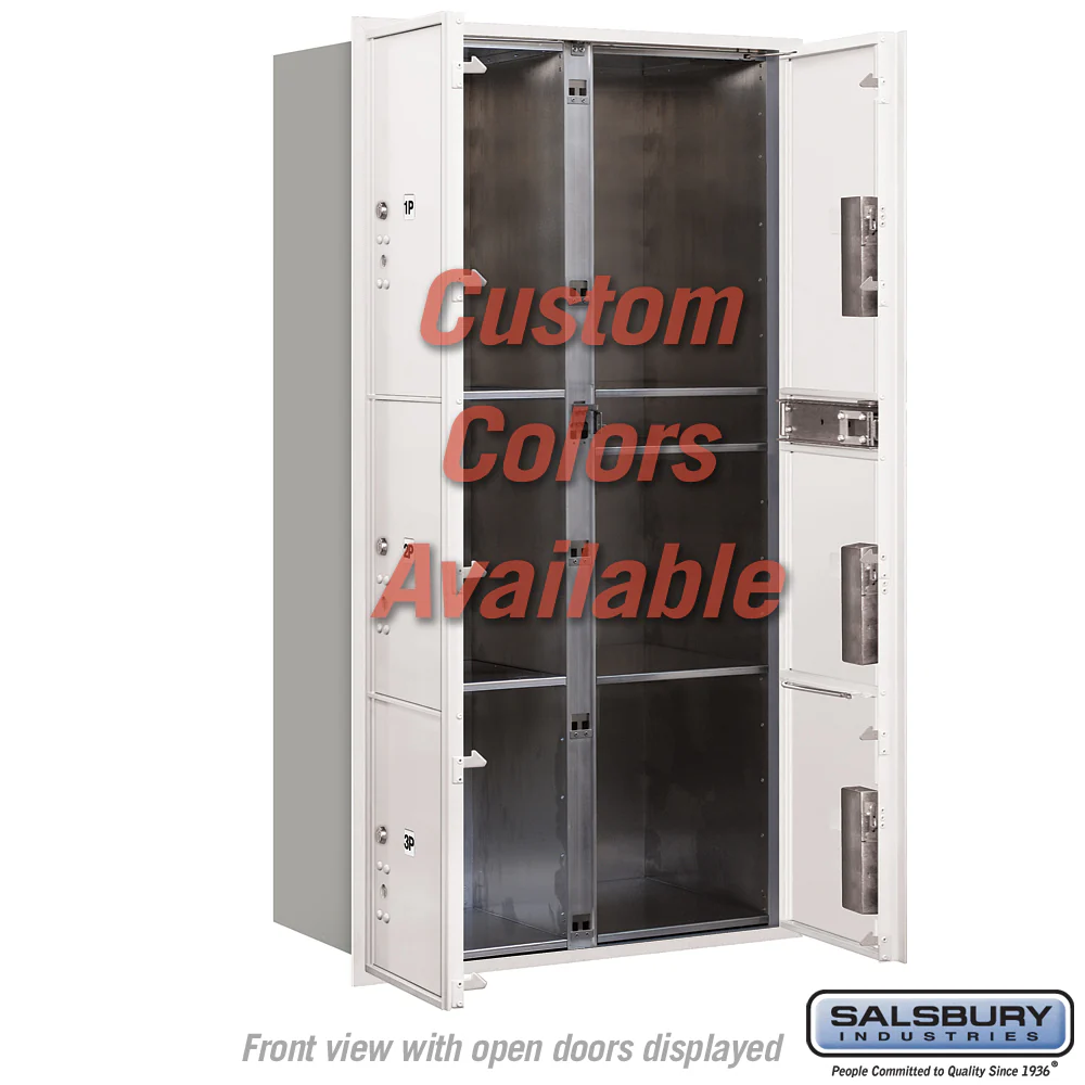 Recessed Mounted 4C Horizontal Mailbox with Master Commercial Locks - Double Column - Custom Color - Front Loading - Image 3