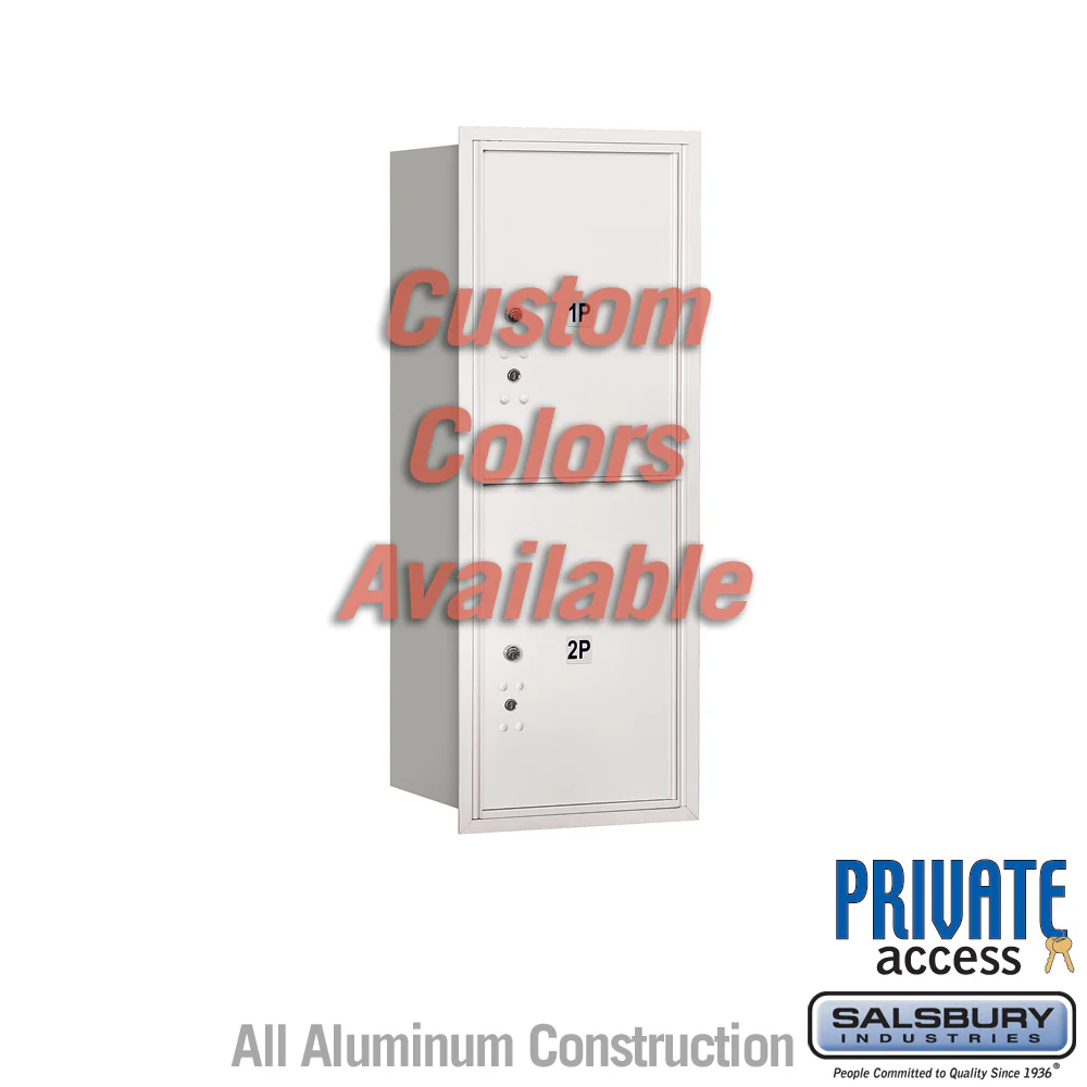 Recessed Mounted 4C Parcel Locker - 10 Door High Unit - Rear Loading - Private Access