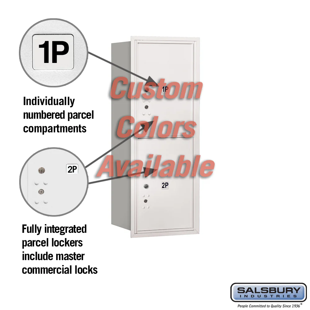 Recessed Mounted 4C Parcel Locker - 10 Door High Unit - Rear Loading - Private Access - Image 2